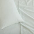 thumbnail image 7 of Great Bay Home Striped Microfiber Wrinkle Resistant Sheet Set  (Full, Light Grey), 7 of 7