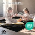 thumbnail image 4 of ODIKA 8'x10' Machine Washable Non-Slip Area Rug, Contemporary Elegant Fluid High Traffic Rug, Black, 20286, 4 of 7