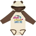 thumbnail image 3 of Inktastic My Aunt and Uncle Love Me with Hearts Boys or Girls Long Sleeve Baby Bodysuit, 3 of 5