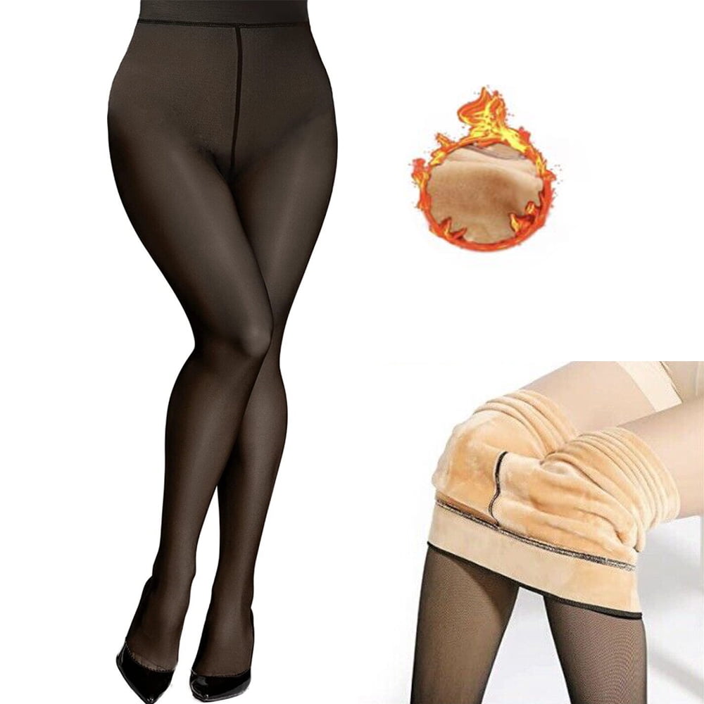 Fleece Lined Tights by ZCtt, Women's, Thermal, Winter