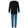 thumbnail image 4 of Conjunto de pijamas navideños familiares a juego con estampado de renos y cuadros. Pijamas de vacaciones para papá, mamá y niños., 4 of 10