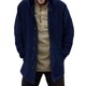 thumbnail image 1 of Camisas Hombre Vestir Sudadera con capucha de moda para hombre Camiseta de manga larga Sudadera con capucha Cárdigan informal (Blue, L), 1 of 7