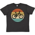thumbnail image 3 of Inktastic Bicycle Vintage Cyclist Sunset Youth T-Shirt, 3 of 5
