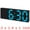 Blue, variant on Unique Bargains 2 Pcs Small Digital Alarm Clock for Deep Sleepers Blue