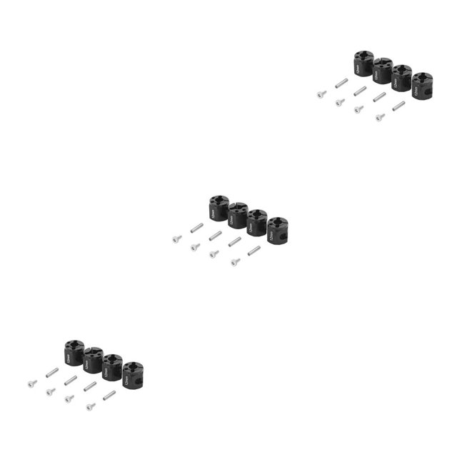Ounissouiy 4 piezas RC Wheel Spacer 1:10 Kit Metal Simple reemplazo modificación accesorios Hub reemplazo para SCX10 negro Type1 NO1 Ounissouiy CBP197989