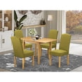 thumbnail image 3 of East West Furniture Norden 5-Piece Wood Dining Set in Oak/Light Pickle, 3 of 3