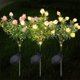 thumbnail image 1 of Luces solares Gardenia - Flores artificiales LED impermeables para decoración de bodas y jardín, blancas, 29,13 pulgadas, 1 of 6