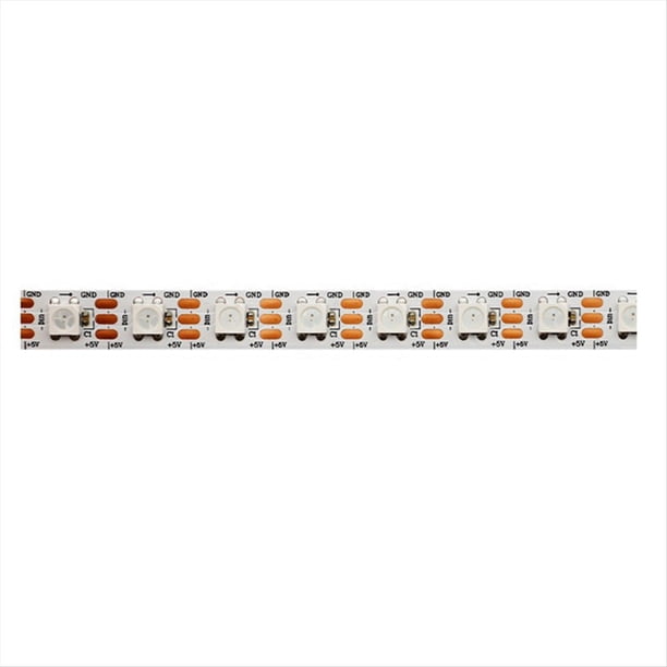 Tira de LED WS2812B de 5 M, 5 V, 74 Píxeles LED/M, Direccionable Individualmente, IP20, Resistente Al Agua, Cinta Flexible, Barra de Lámpara
