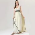 thumbnail image 5 of BLTIBY 2025 Womens Role-playing Dress Sleeveless V Neck Mythological Goddess Stage Play Fashion Long Dresses Beige XL, 5 of 9