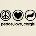 thumbnail image 3 of CafePress - Peace Love Corgis Light T Shirt - Men's Classic Graphic T-Shirt, 3 of 4