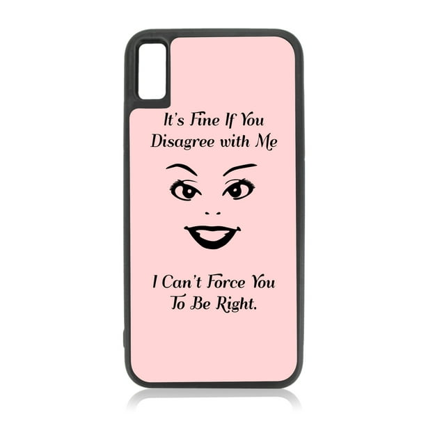 Funny Quote Vintage Style - It's Fine if You Disagree with Me.. - Humor  Quotes Compatible with iPhone 11 Case Black TPU 