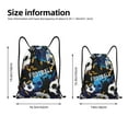 thumbnail image 2 of Sikiie Football Drawstring Backpack Drawstring Bags, Draw String Back Bag for Sports, Gym, Travel, Swimming, Beach-Medium, 2 of 6