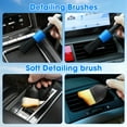 thumbnail image 2 of Windshield Cleaner Tool, Car Interior Cleaning Kit with Extendable Handle and 3 Reusable Microfiber Pads, Auto Glass Wiper and Detailing Brush Kit for Car & Home Window, Blue, 2 of 7