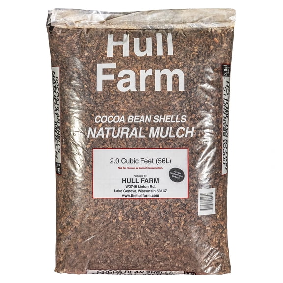 Hull Farm Cocoa Bean Hull Year Round Garden Soil Insulating Mulch, 2 Cu. Ft.