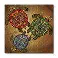 thumbnail image 1 of Turtle Bandana, 3 Turtles Ornamental, Unisex Head and Neck Tie, by Ambesonne, 1 of 2