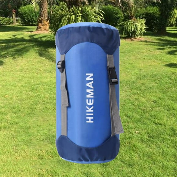 Saco de dormir impermeable Cola Bolsa de compresión Saco de dormir Azul L