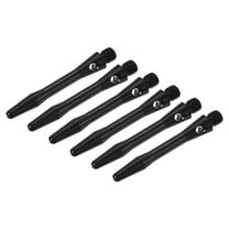 Uxcell 35mm Dart Shafts, Medium 2BA Thread Aluminum Dart Stems - 6 Pack (Black)