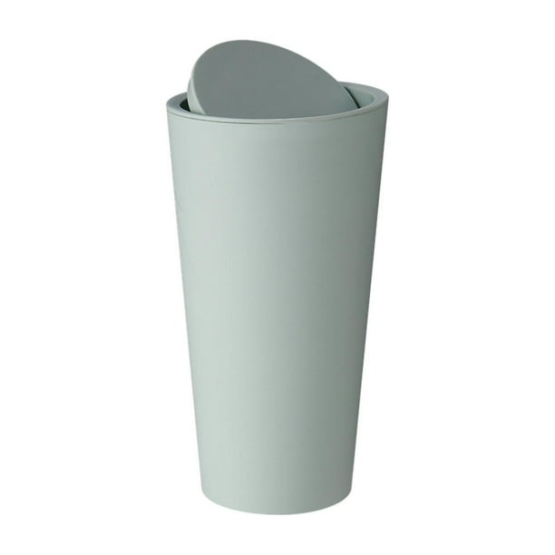 Bote de basura pequeño, bote de basura para vehículos, bote de basura de bolsillo, contenedor de basura, bote de basura para automóviles para baño, to Verde