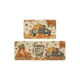 thumbnail image 1 of Alfombrillas de Cocina para el Piso de Otoño Alfombrilla de Hoja de Arce de Calabaza Set de Dos Piezas Alfombra de Suelo de Decoración de Acción de Gracias Wansheng Alfombrilla de Piso de Cocina de Ba, 1 of 6