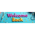 thumbnail image 4 of Welcome Back Theme Party Banner Heart Design Background Wedding Event Backdrop School Decorations Reunions Photo Props, 4 of 4