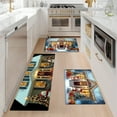 thumbnail image 5 of YIMEIS Christmas Night Snowman House Kitchen Mat Rug Set  - Perfect for Kitchen Counter, 16''*24''/47''*18'', Functional for Decoration, 5 of 10