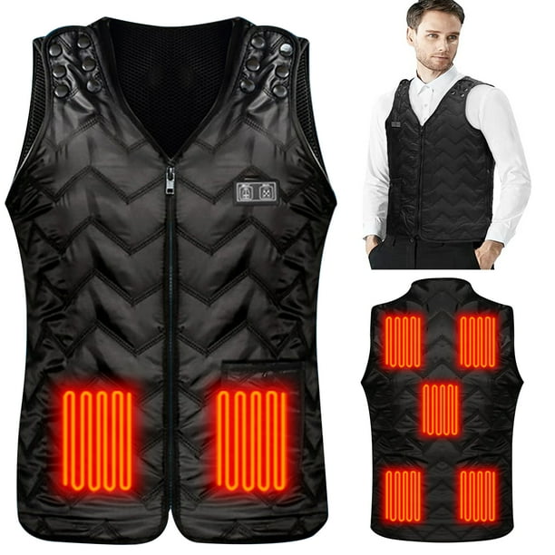 Electric Heated Vest for Men Women,Adjustable Size&3 Heating Levels&7