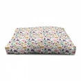 thumbnail image 4 of Floral Pet House, Ornamental Botanical Flower Blossom Petals Leaves Mother Nature Girlish Pattern, Outdoor & Indoor Portable Dog Kennel with Pillow and Cover, 5 Sizes, Multicolor, by Ambesonne, 4 of 5