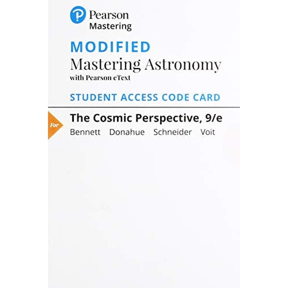 Modified Mastering Astronomy with P, 9780135208106, Paperback, 9th edition