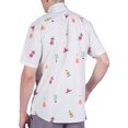 thumbnail image 3 of Visive Mens Big And Tall Short Sleeve Button Shirt, Printed Mexician Shirts, 3 of 6
