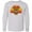 AC-Heather Grey, variant on Inktastic Thanksgiving Day Turkey Football Fan Long Sleeve Youth T-Shirt