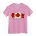 thumbnail image 4 of Tfken Girls Tshirts For Summer Print Crew Neck Short Sleeve Tops Trendy Casual Kids Comfortable Shirts Pink Size 6-7 Years, 4 of 4