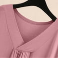 thumbnail image 4 of LNWUY Women's Nightgowns Lightweight Thin Baggy Sleepshirts Comfy Soft Loungewears V Neck Short Sleeve Modal Pajamas Pink L, 4 of 7