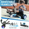 thumbnail image 3 of UNI-SUN Hoverboard with Go Kart, Bluetooth Hoverboard with Seat Attachment, 6.5" Wheels, Colorful LED Lights, Black, 3 of 8