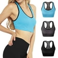 thumbnail image 4 of Matchstick Women's Wirefree Padded Racerback Sports Bra for Yoga Workout Gym Activewear, 4 of 7