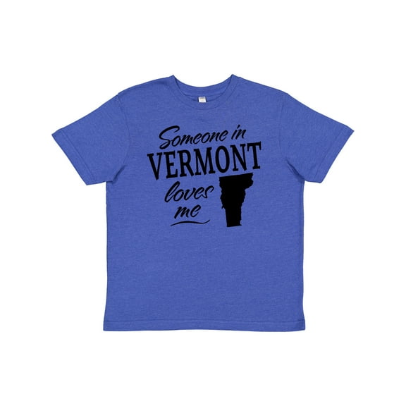 Inktastic Someone in Vermont Loves Me Youth T-Shirt