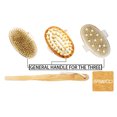 thumbnail image 4 of Cepillo corporal 2 en un de 3 piezas con de bambú - Depurador de espalda natural para exfoliar , Cepillo de para de l Macarena Cepillo de masaje para la espalda, 4 of 8