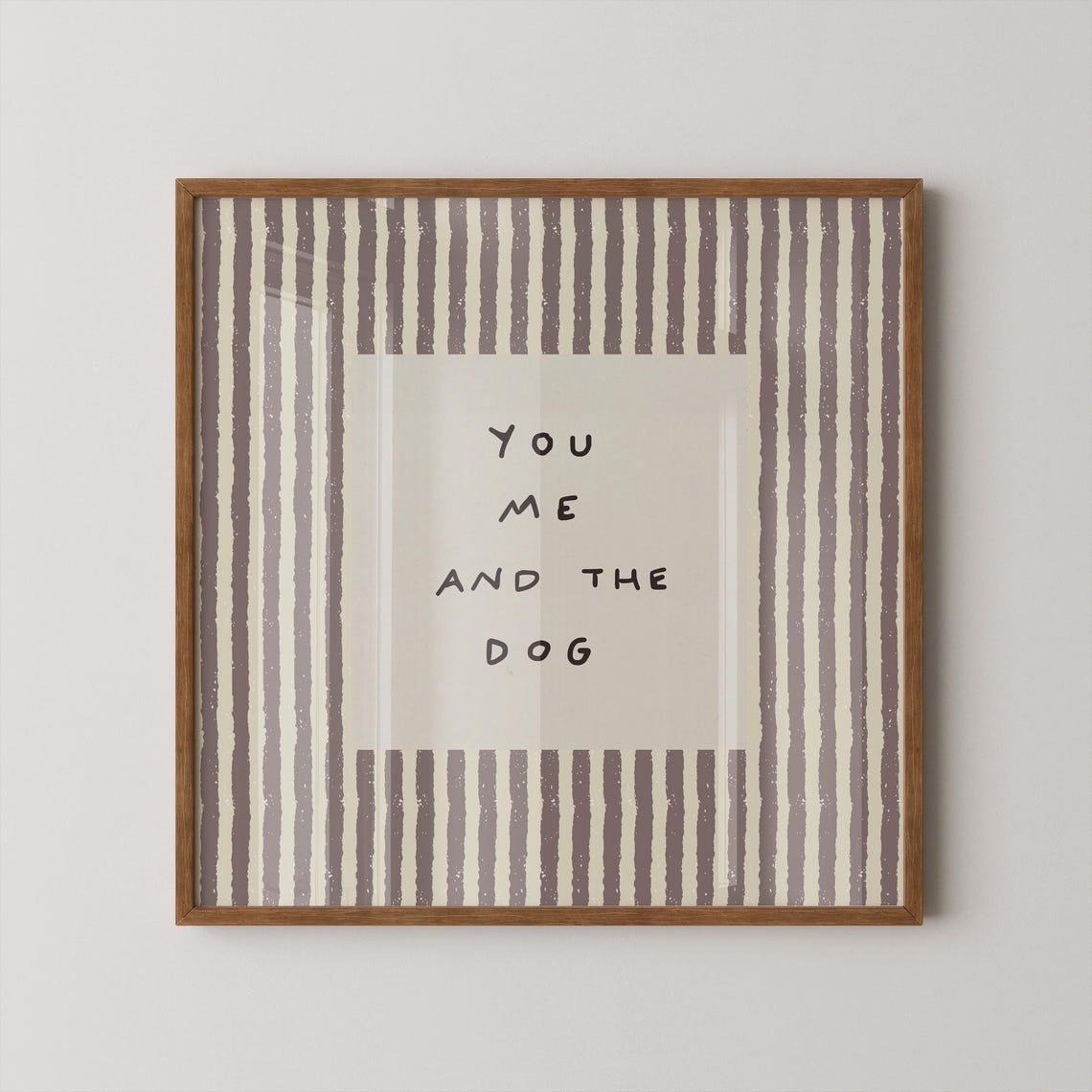 You Me And The Dog Dog Lover Pet Parent Decor Square