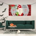 thumbnail image 2 of Picia Gnome And Buffalo Plaid Pattern Party Banner, Festive Decoration, Holiday Banner, Celebration Decor, Event Banner, Reusable Party Banner-Small, 2 of 8