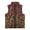 Autumn Forest Camo Print, variant on Chririnla Soft Kid Outerwear Vest for Daily Life Casual, Polyester With Pockets Sleeveless Jacket Coat, Hamburger Pattern