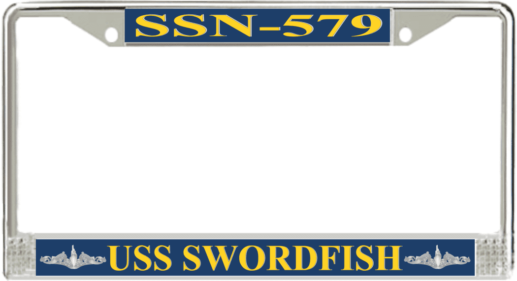 USS Swordfish SSN579 License Plate Frame