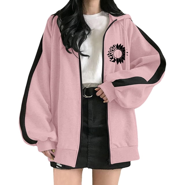 Blusa de manga larga con cremallera y estampado informal a la moda para mujer Fridja bvmnju6320