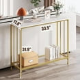 thumbnail image 4 of M optimized Console Table, Sofa Tables Narrow Entryway Table with Wood Shelf and Metal Frame, Behind Couch Table Industrial Hallway Table for Living Room Foyer Bedroom, 4 of 9