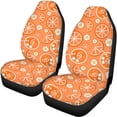 thumbnail image 3 of Uourmeti Orange Drinks Car Seat Covers Full Set Car Front & Rear Seat Covers, Anti-Slip Compatible with Cars Trucks, 3 of 6