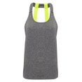 thumbnail image 1 of Tri Dri - Camiseta sin mangas con tirante doble en la espalda para mujer (Gris Moteado), 1 of 2