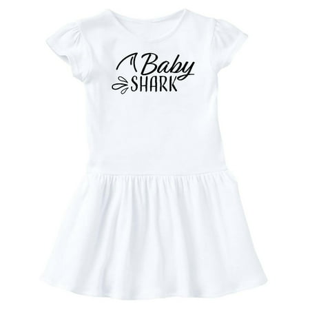 

Inktastic Baby Shark with Shark Fin Gift Baby Girl Dress