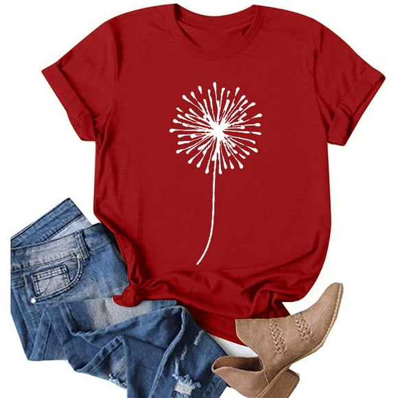 iTNHFP Womens Tshirt Cotton Tshirt Women Loose Fit Plus Size Women Casual Printing Short Sleeves O Neck Loose T Shirt Blouse Tops