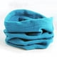 thumbnail image 5 of Bufanda unisex de invierno de forro polar para el cuello, bandana facial, mascarilla, braga de cuello circular cálida Azul ácido, 5 of 9