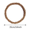thumbnail image 2 of Christmas Lighted Garland, Natural Rattan Garland DIY Christmas Rattan Front Door Wall Hanging Decoration Christmas Decorations, 2 of 2