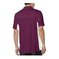 thumbnail image 2 of Men's Fila Core Color Blocked Polo Team Maroon/White M (38), 2 of 2