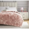 thumbnail image 2 of Nanshing Allea Plush Throw Blanket, Blush, 50" x 60", 2 of 7